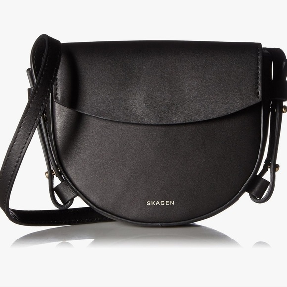 SKAGEN Skagen Lobelle Saddle Clutch Black crossbody